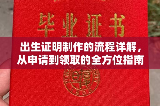 高明出生证明制作的流程详解，从申请到领取的全方位指南